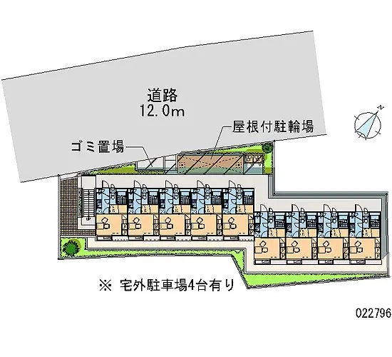 ★手数料０円★川越市的場　月極駐車場（LP）